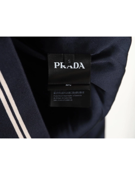 Prada 24SS mulberry silk ribbon hem hooded jacket,Prada Jacket,Jacket,APPAREL