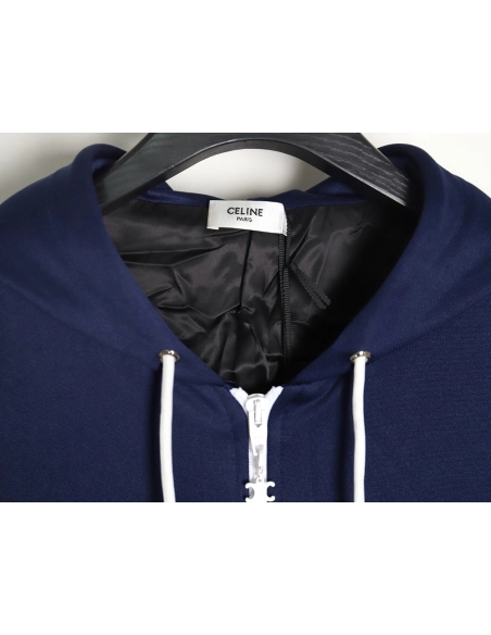 Celine CE24SS doublefaced plain webbing hooded jacket,Celine Jacket,Jacket,APPAREL