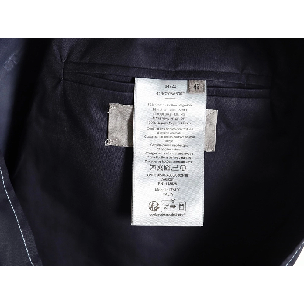 Dior CD24SS topstitched threepocket work jacket,Dior Jacket,Jacket,APPAREL