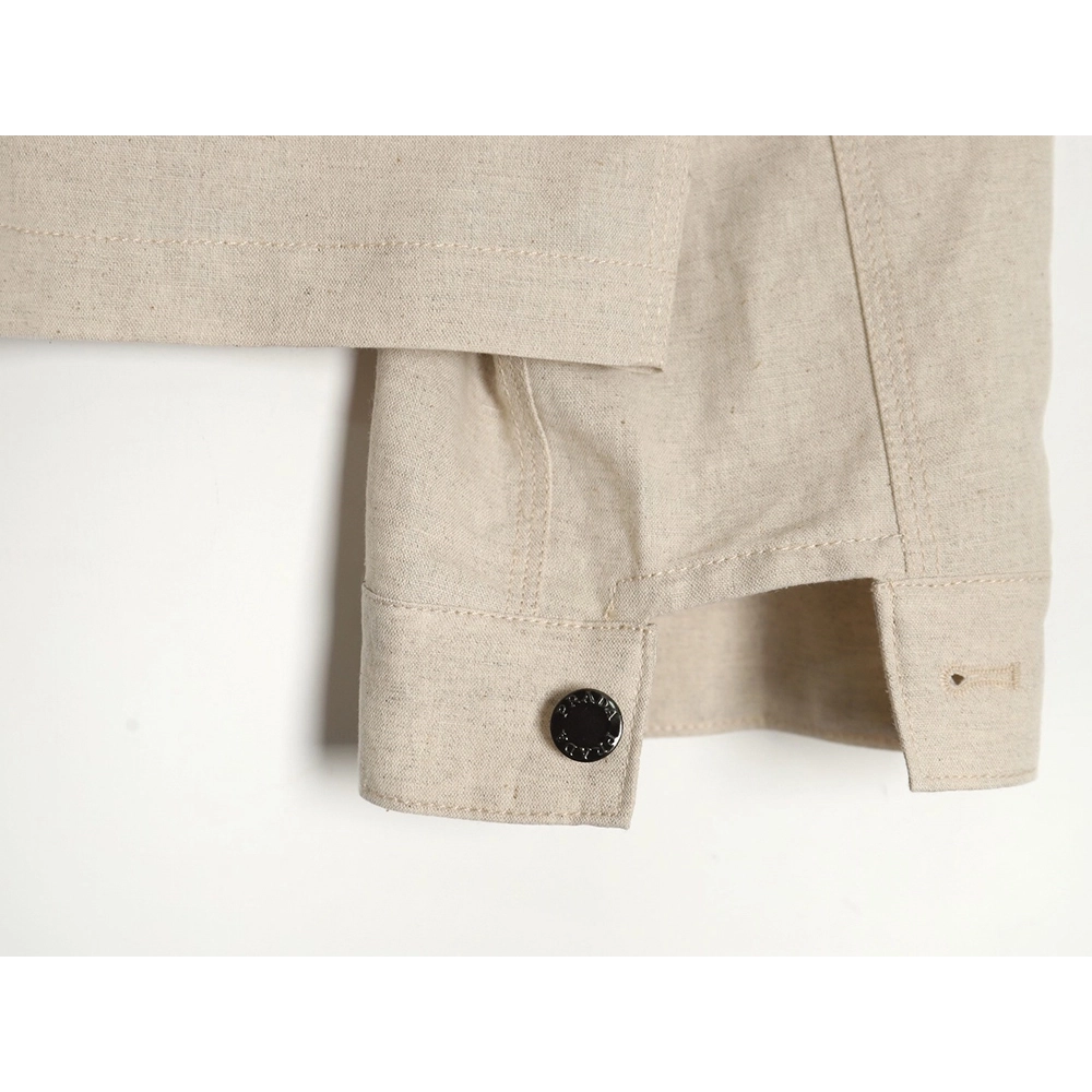 Prada PRD24SS Chambray Pocket Long Sleeve Shirt Jacket,Prada Jacket,Jacket,APPAREL