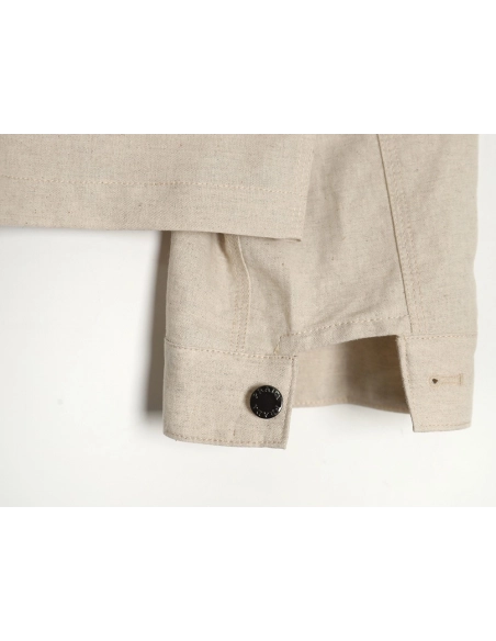 Prada PRD24SS Chambray Pocket Long Sleeve Shirt Jacket,Prada Jacket,Jacket,APPAREL