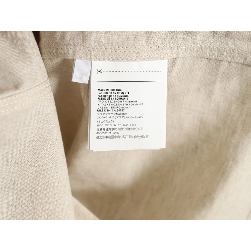 Prada PRD24SS Chambray Pocket Long Sleeve Shirt Jacket,Prada Jacket,Jacket,APPAREL