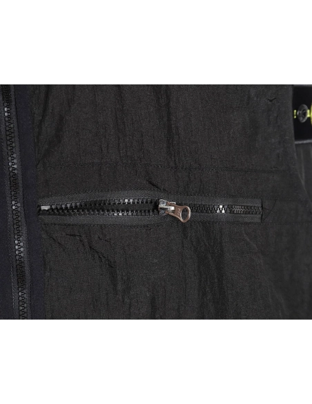 Stone Island Nylon Meta Series Metallic Nylon Long Sleeve Zip Chest Strap Jacket,Stone Island Jacket,Jacket,APPAREL