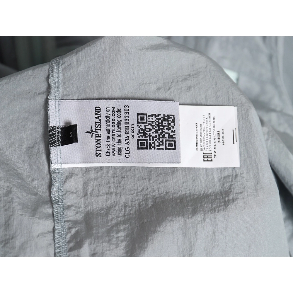 Stone Island Nylon Meta Series Metallic Nylon Long Sleeve Zip Chest Strap Jacket,Stone Island Jacket,Jacket,APPAREL