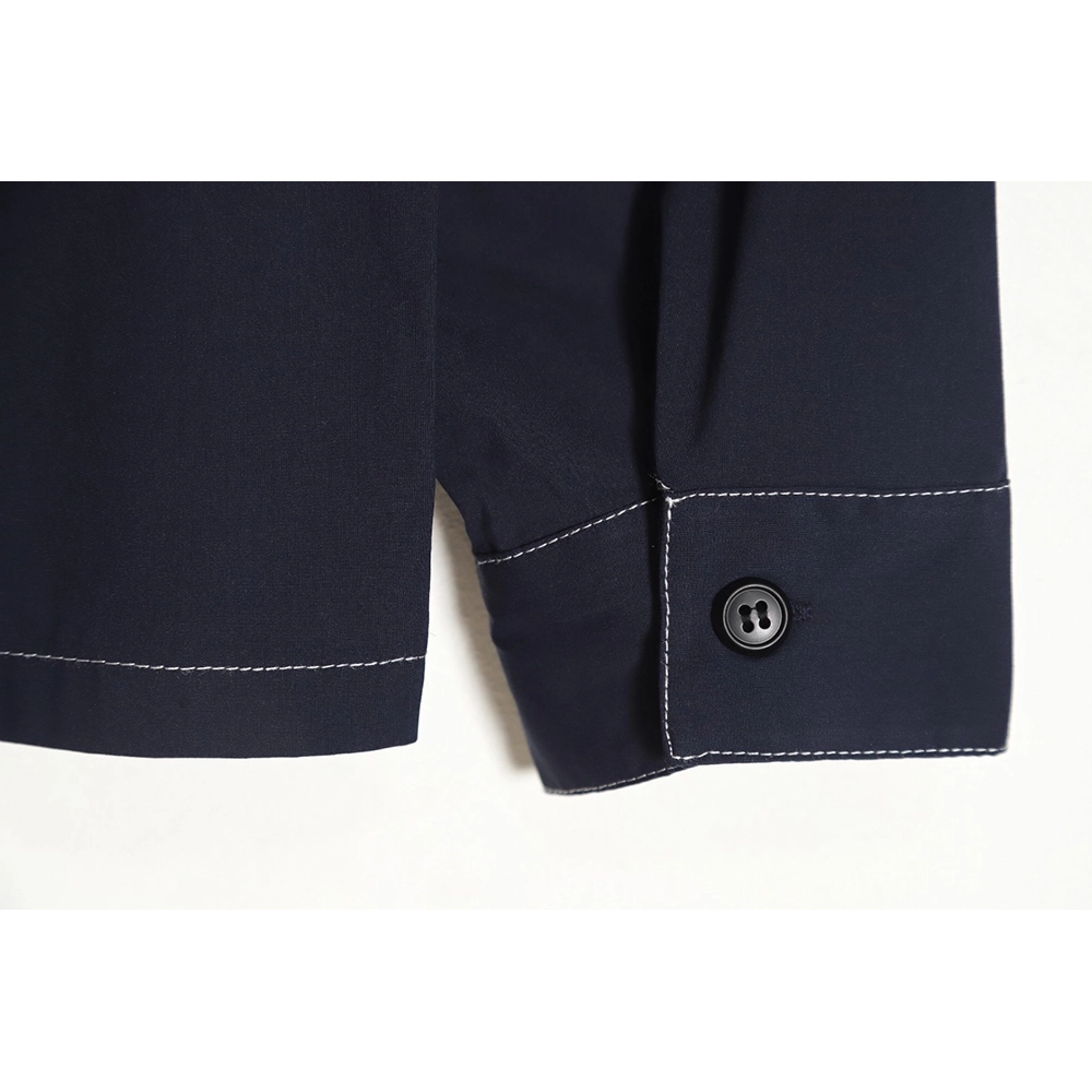 Prada 23SS topstitched zipper jacket,Prada Jacket,Jacket,APPAREL