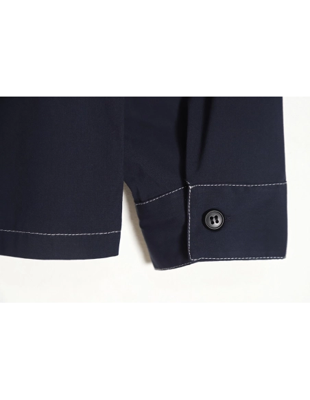 Prada 23SS topstitched zipper jacket,Prada Jacket,Jacket,APPAREL