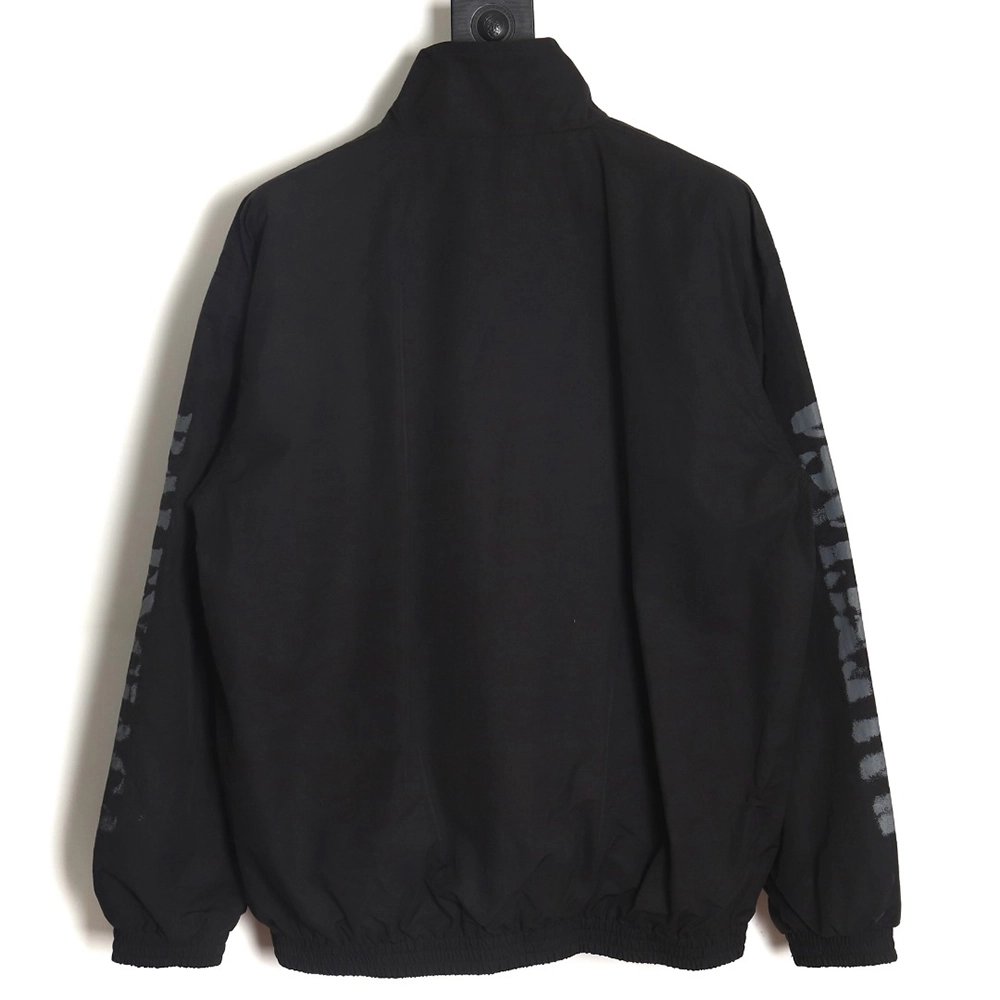 Balenciaga 24SS arm letter sport poplin stand collar jacket,Balenciaga Jacket,Jacket,APPAREL