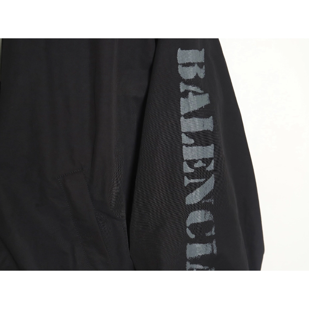 Balenciaga 24SS arm letter sport poplin stand collar jacket,Balenciaga Jacket,Jacket,APPAREL