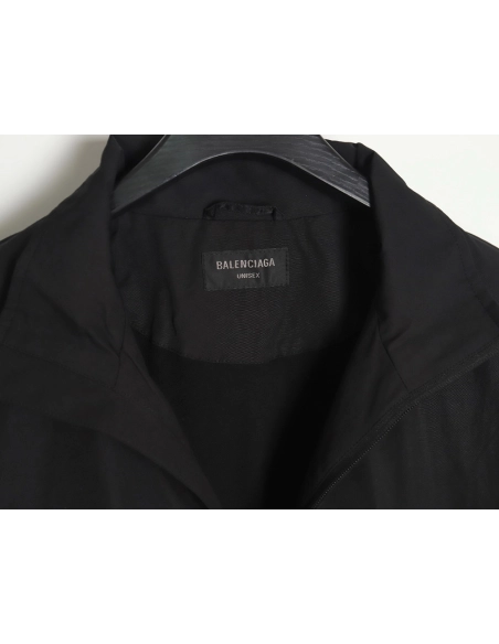 Balenciaga 24SS arm letter sport poplin stand collar jacket,Balenciaga Jacket,Jacket,APPAREL
