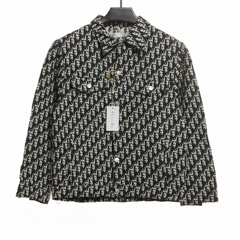 Dior classic LOGO jacquard allover printed jacket,Dior Jacket,Jacket,APPAREL