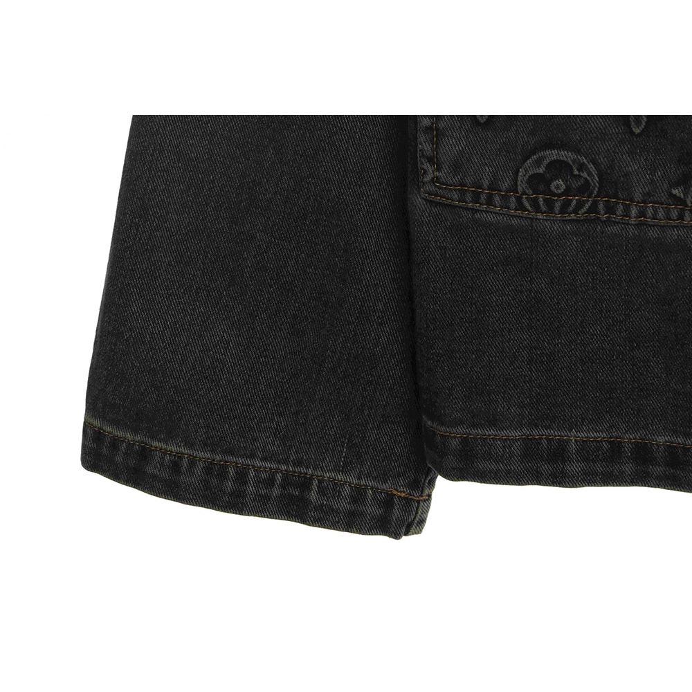 LV embossed denim jacket,Louis Vuitton Jacket,Jacket,APPAREL