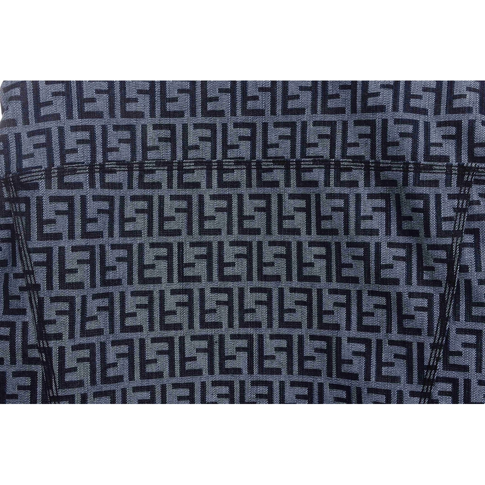 Fendi presbyopic dark pattern denim jacket,Fendi Jacket,Jacket,APPAREL