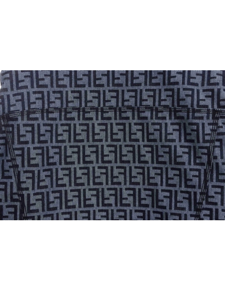 Fendi presbyopic dark pattern denim jacket,Fendi Jacket,Jacket,APPAREL