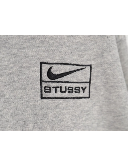 Nike x Stussy zipper drawstring hooded sweatshirt jacket,Nike Jacket,Jacket,APPAREL