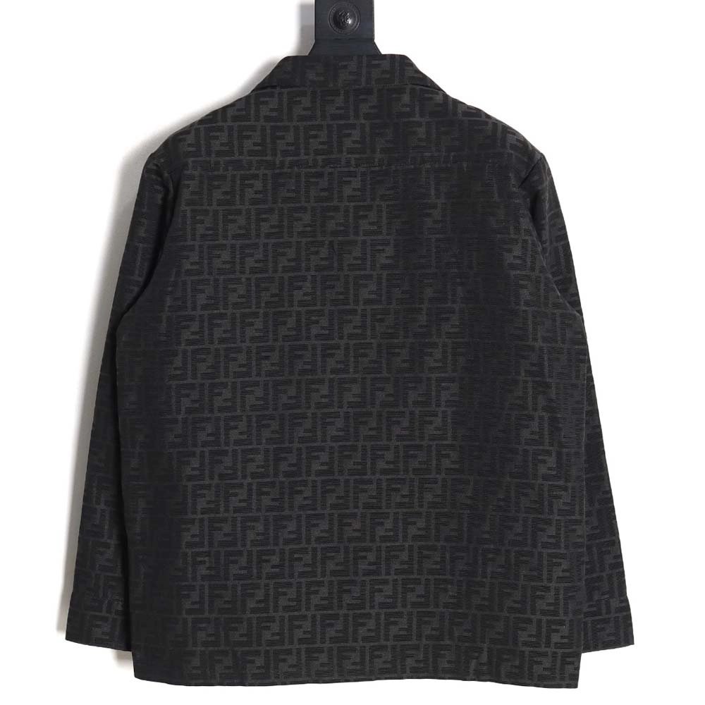 Fendi Fendi 23FW FF old flower jacquard shirt jacket,Fendi Jacket,Jacket,APPAREL
