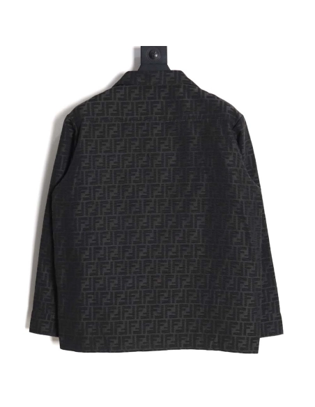 Fendi Fendi 23FW FF old flower jacquard shirt jacket,Fendi Jacket,Jacket,APPAREL