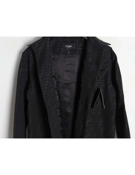 Fendi Fendi 23FW FF old flower jacquard shirt jacket,Fendi Jacket,Jacket,APPAREL