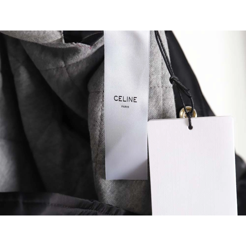 Celine Celine new embroidered letter hooded cotton jacket_CM_1,Celine Jacket,Jacket,APPAREL