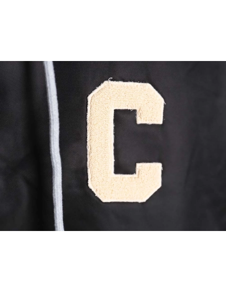 Celine Celine new embroidered letter hooded cotton jacket_CM_1,Celine Jacket,Jacket,APPAREL