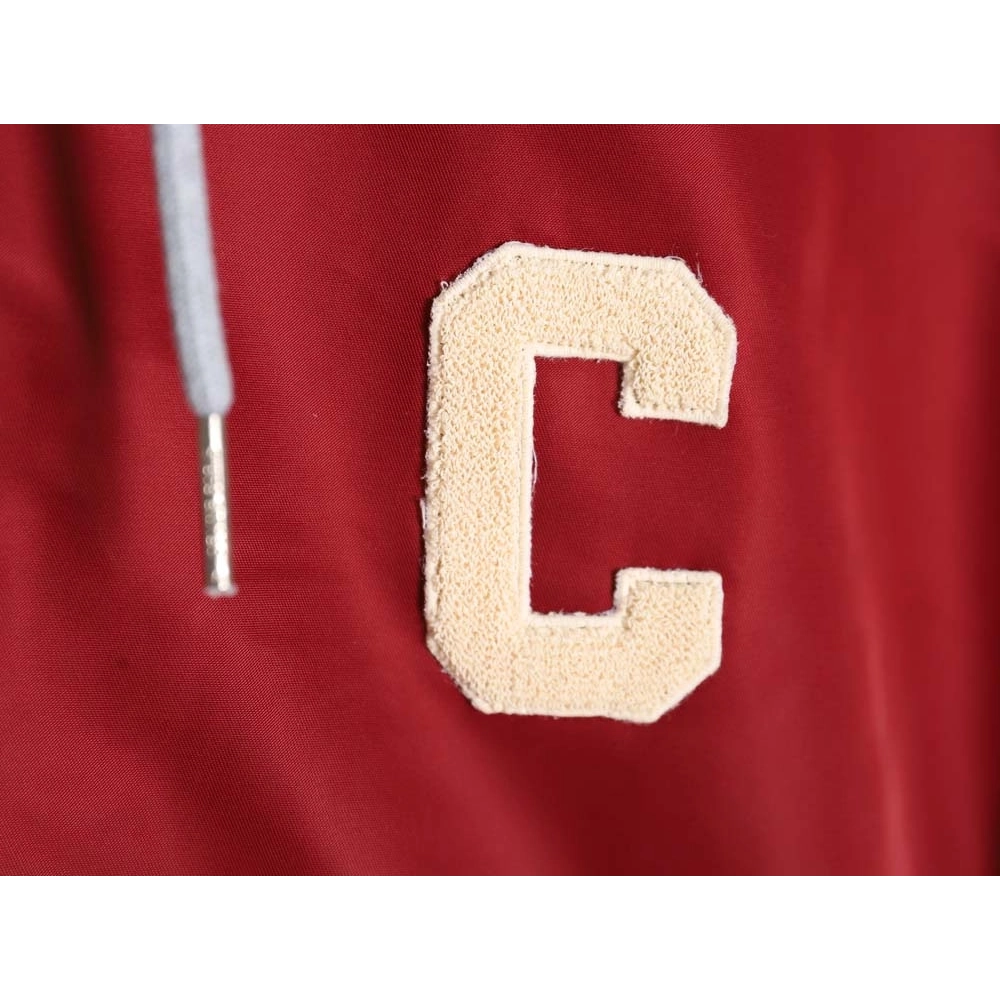 Celine Celine new embroidered letter hooded cotton jacket,Celine Jacket,Jacket,APPAREL