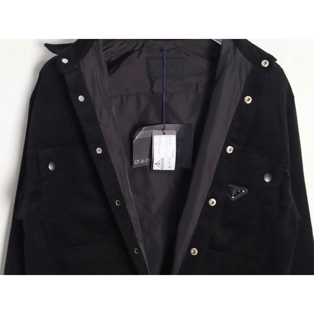 PRADA\PRADA PRD 23FW double pocket corduroy longsleeved shirt jacket_CM_1,Prada Jacket,Jacket,APPAREL
