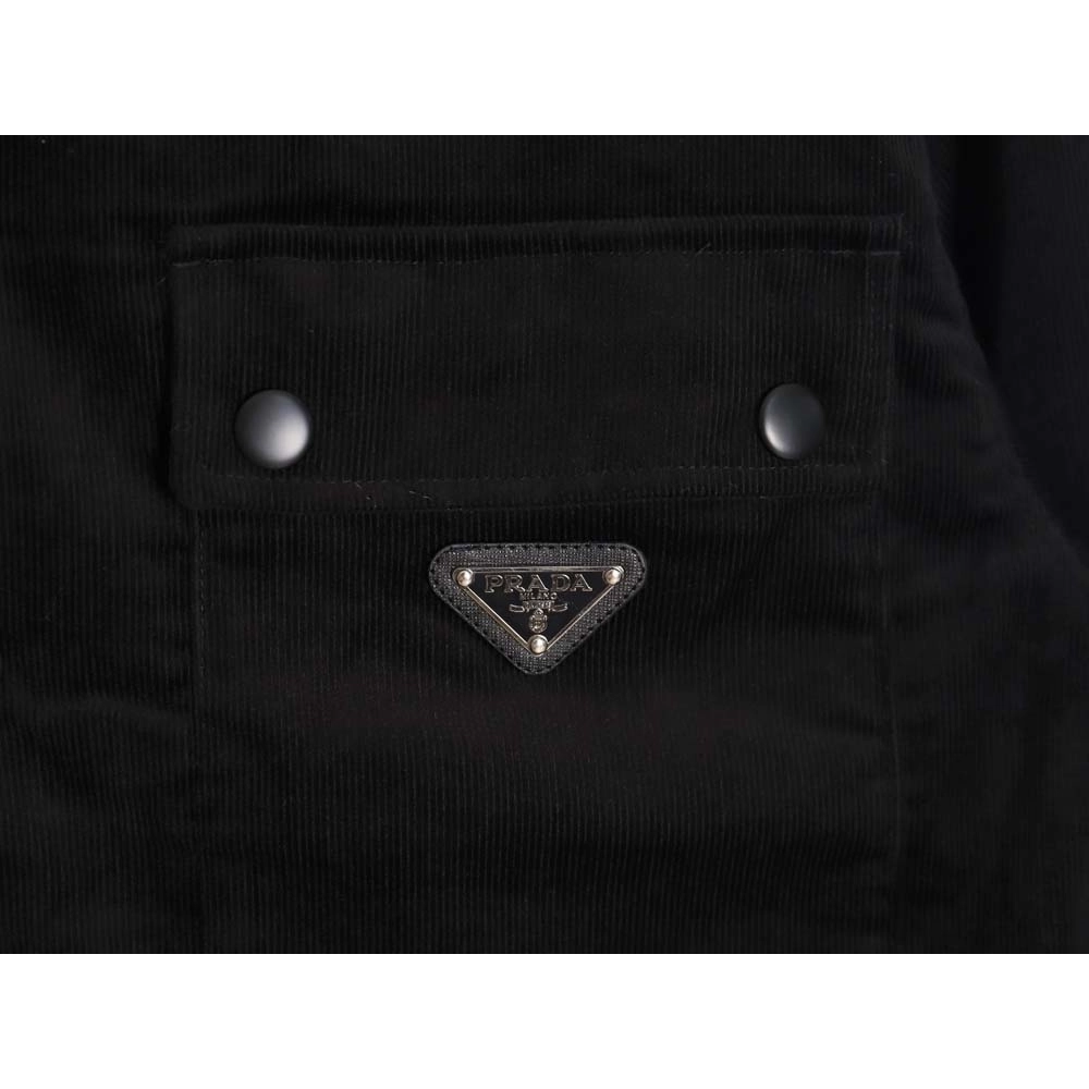 PRADA\PRADA PRD 23FW double pocket corduroy longsleeved shirt jacket_CM_1,Prada Jacket,Jacket,APPAREL