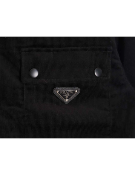 PRADA\PRADA PRD 23FW double pocket corduroy longsleeved shirt jacket_CM_1,Prada Jacket,Jacket,APPAREL