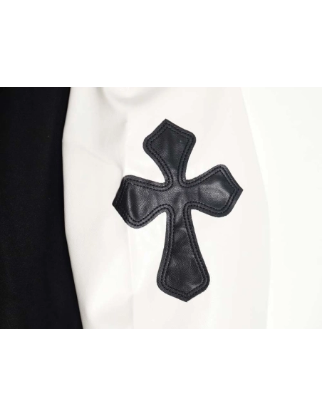 CHROME HEARTS Chrome hearts Chrome hearts baseball jacket with large Sanskrit cross on the back,Chrome Hearts Jacket,Jacket,APPA