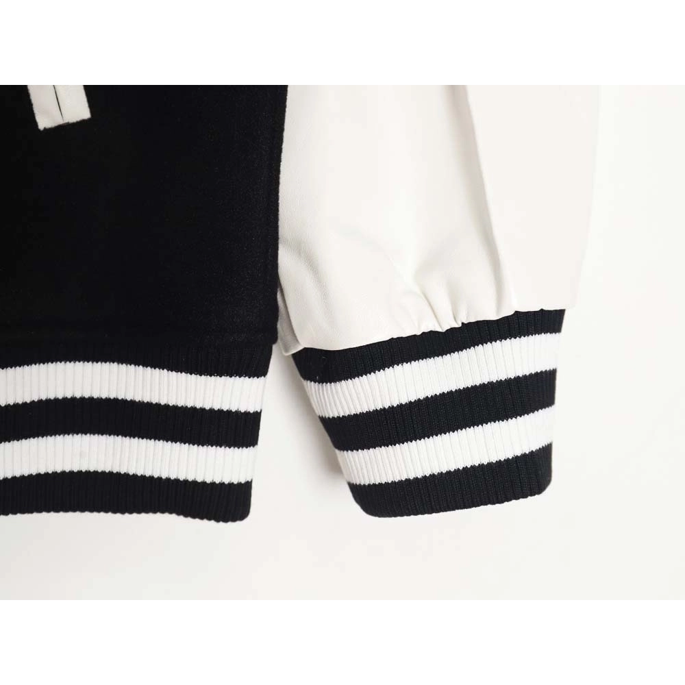 CHROME HEARTS Chrome hearts Chrome hearts baseball jacket with large Sanskrit cross on the back,Chrome Hearts Jacket,Jacket,APPA