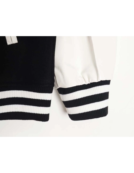 CHROME HEARTS Chrome hearts Chrome hearts baseball jacket with large Sanskrit cross on the back,Chrome Hearts Jacket,Jacket,APPA