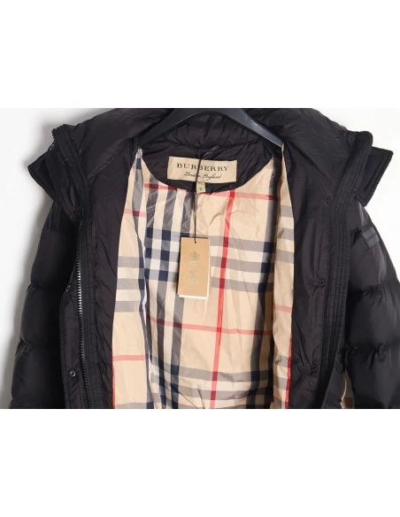 Burberry Womens Waisted Long Down Jacket,Burberry Jacket,Jacket,APPAREL