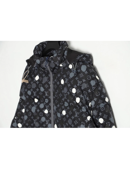Louis Vuitton x Yayoi Kusama 23FW joint polka dot down jacket,Louis Vuitton Jacket,Jacket,APPAREL