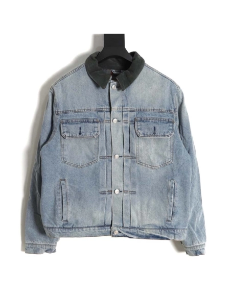 Stussy x Levis Stussi x Levis 23ss anniversary relief limited denim suit jacket,Stussy Jacket,Jacket,APPAREL