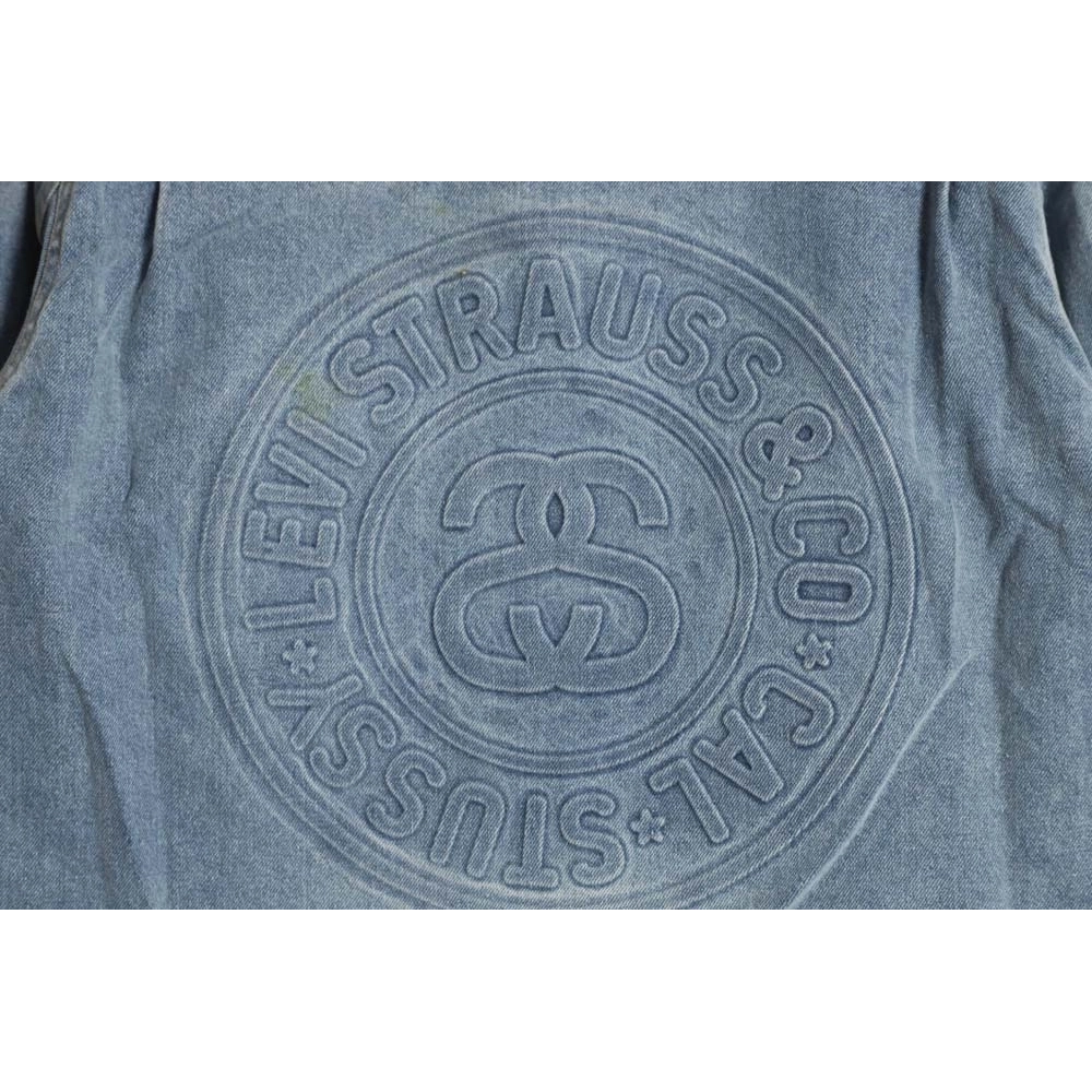 Stussy x Levis Stussi x Levis 23ss anniversary relief limited denim suit jacket,Stussy Jacket,Jacket,APPAREL