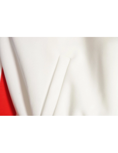 CELINE 23 new style red, blue and white stitching stand collar jacket,Celine Jacket,Jacket,APPAREL