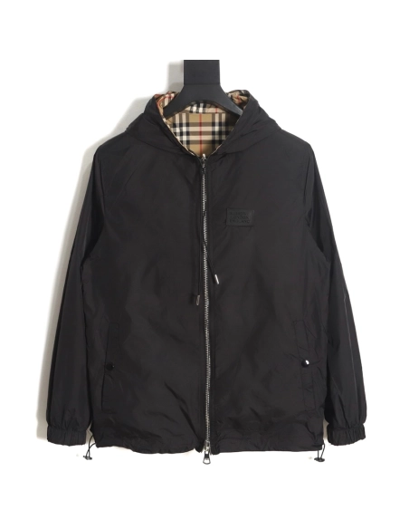 Burberry classic small plaid reversible jacket,Burberry Jacket,Jacket,APPAREL