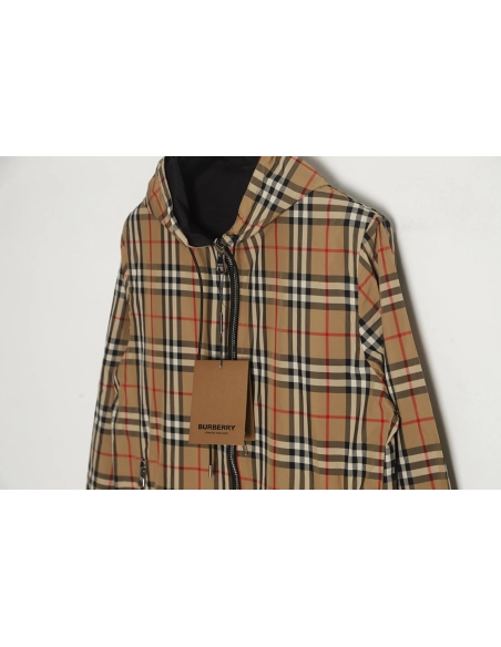 Burberry classic small plaid reversible jacket,Burberry Jacket,Jacket,APPAREL