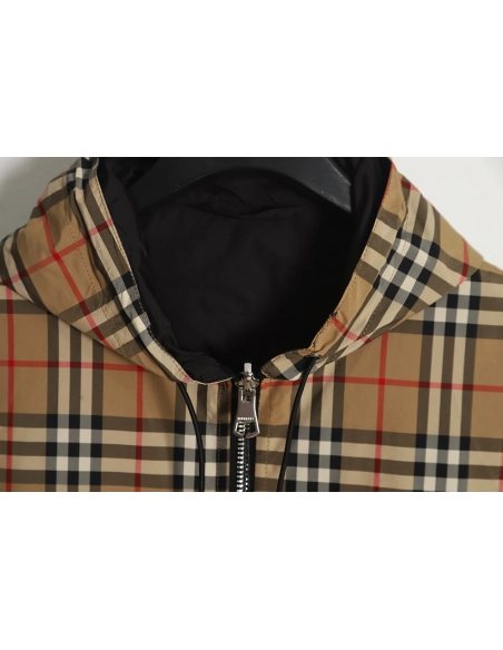 Burberry classic small plaid reversible jacket,Burberry Jacket,Jacket,APPAREL