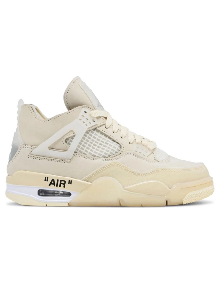 OffWhite x Air Jordan 4 Sail CV9388 100,AIR JORDAN 4,Air Jordan