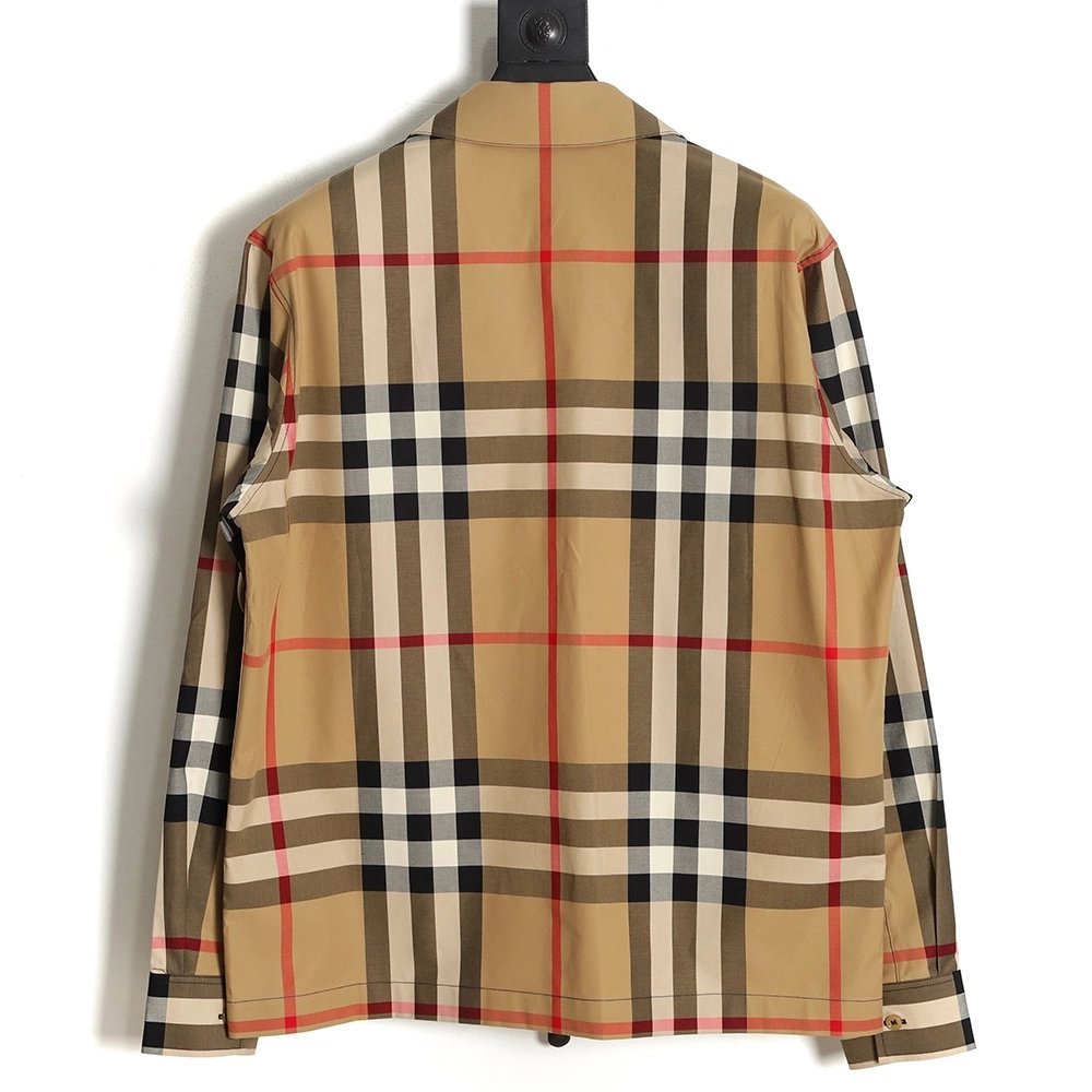 Burberry BBR 23SS Plaid Lapel Shirt Jacket,Burberry Jacket,Jacket,APPAREL