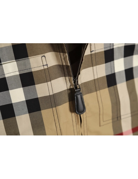 Burberry BBR 23SS Plaid Lapel Shirt Jacket,Burberry Jacket,Jacket,APPAREL