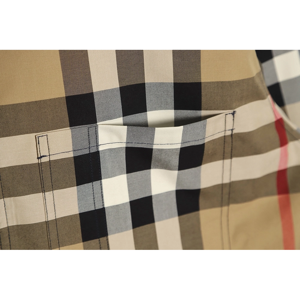 Burberry BBR 23SS Plaid Lapel Shirt Jacket,Burberry Jacket,Jacket,APPAREL