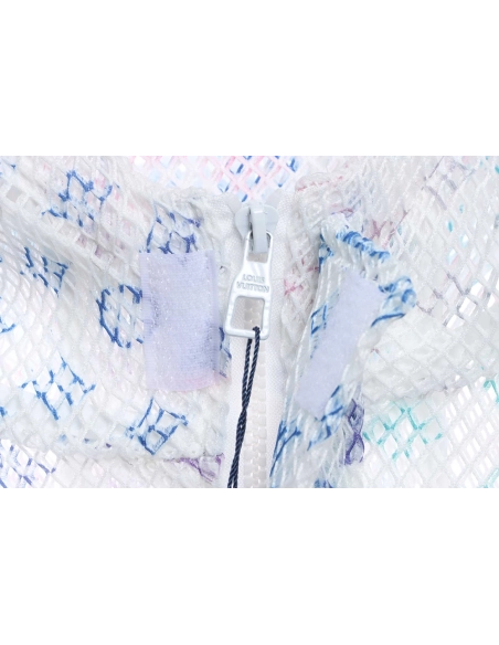 Louis Vuitton Gradient Presbyopia Mesh Hooded Jacket TSK1,Louis Vuitton Jacket,Jacket,APPAREL