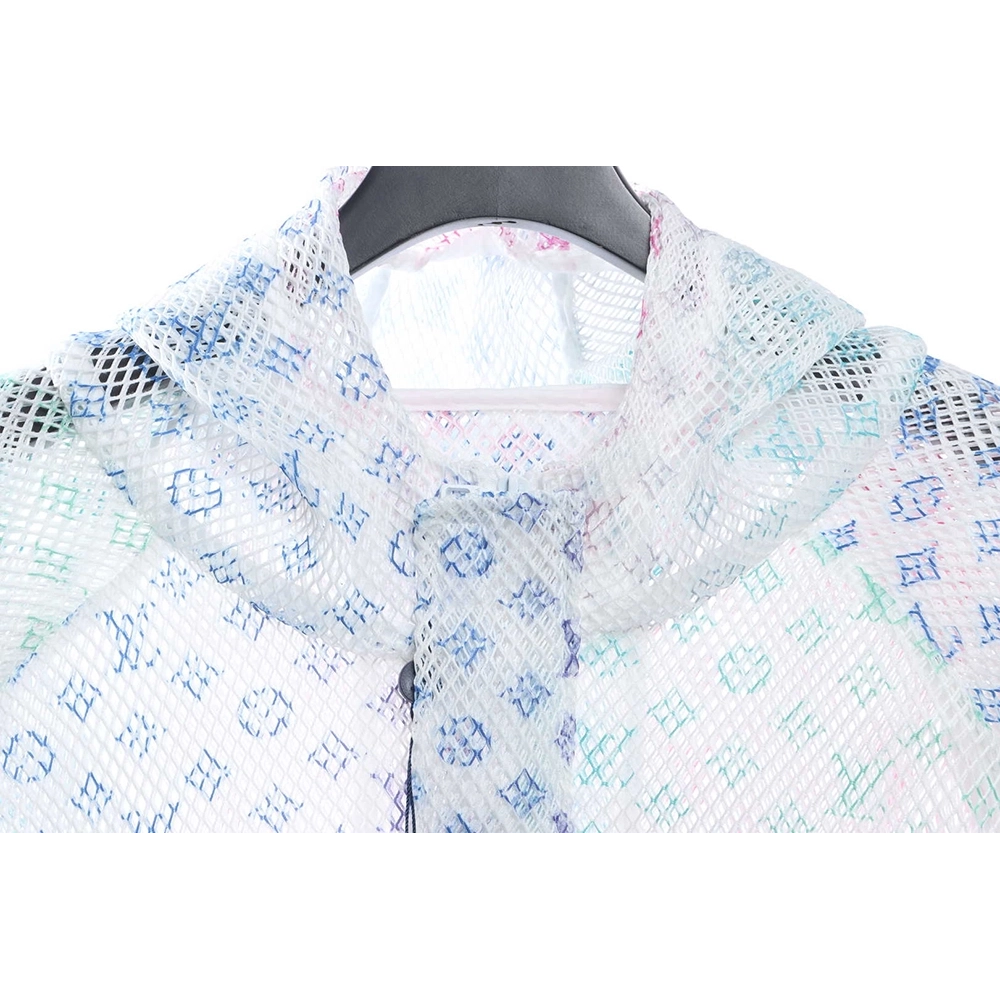 Louis Vuitton Gradient Presbyopia Mesh Hooded Jacket TSK1,Louis Vuitton Jacket,Jacket,APPAREL
