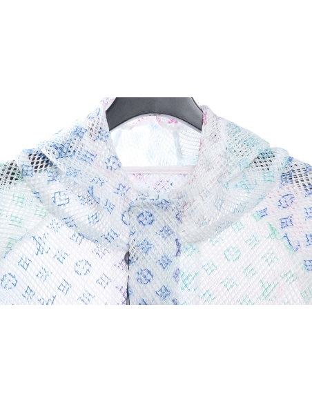 Louis Vuitton Gradient Presbyopia Mesh Hooded Jacket TSK1,Louis Vuitton Jacket,Jacket,APPAREL