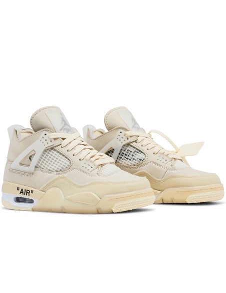 OffWhite x Air Jordan 4 Sail CV9388 100,AIR JORDAN 4,Air Jordan