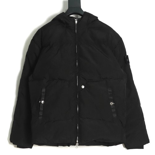 STONE ISLAND Black Ghost Shadow Series Down Jacket,Stone Island Jacket,Jacket,APPAREL