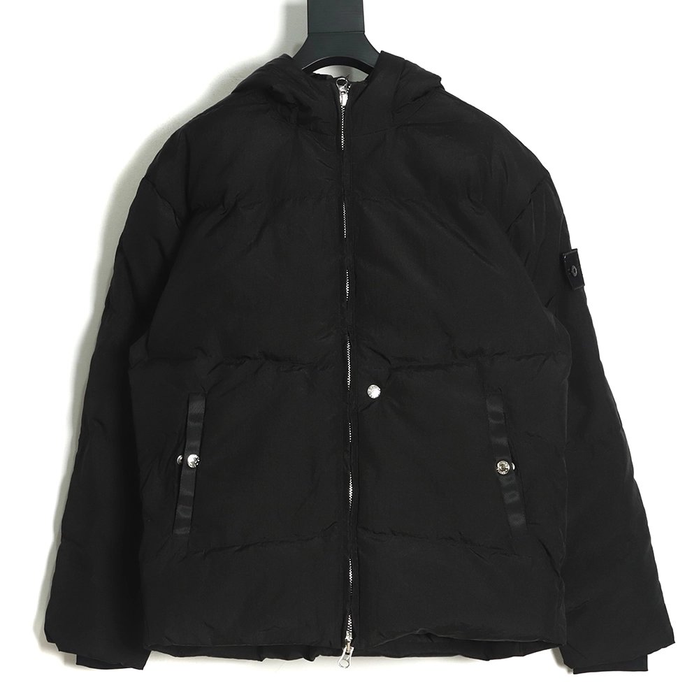 STONE ISLAND Black Ghost Shadow Series Down Jacket,Stone Island Jacket,Jacket,APPAREL