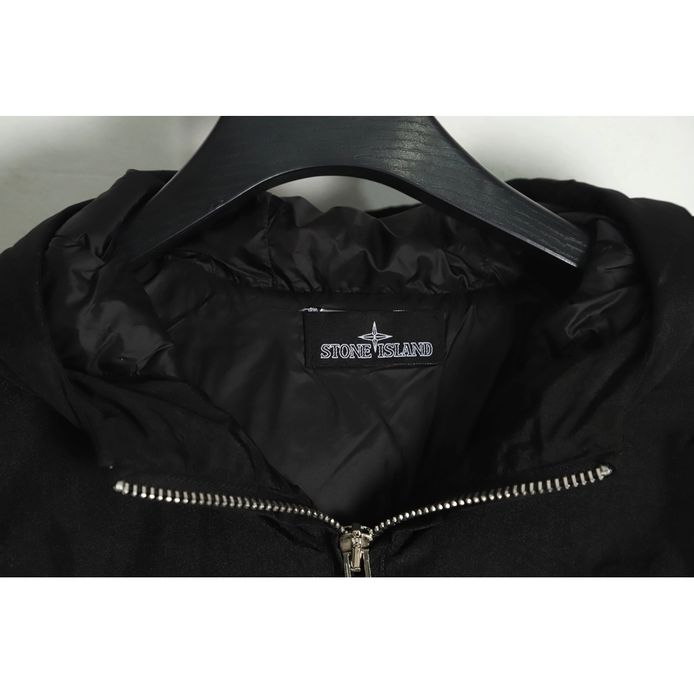 STONE ISLAND Black Ghost Shadow Series Down Jacket,Stone Island Jacket,Jacket,APPAREL