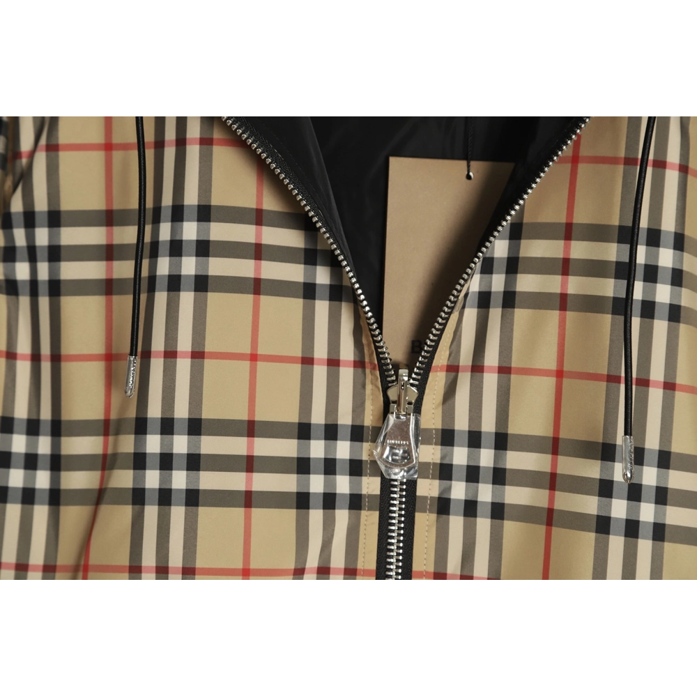Burberry 2021 Classic Small Plaid Doublesided Jacket,Burberry Jacket,Jacket,APPAREL